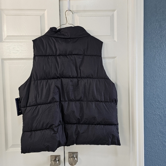 NWT U.S. POLO ASSN Puffer Vest  w Logo, Full Zip. 2X. Black - Picture 7 of 8